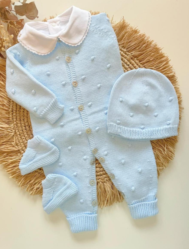 Puntos gorro Three Piece Knitted
