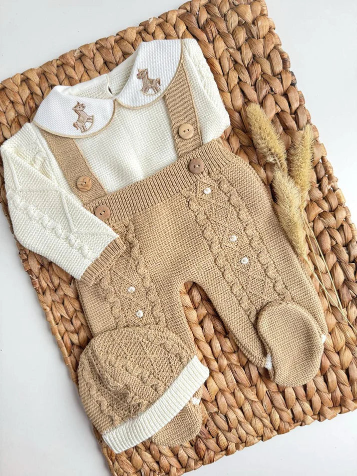 Little Horse Three Piece Knitted