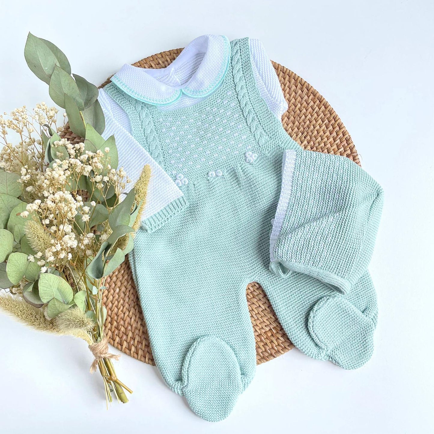 Jacquard Three Piece Knitted