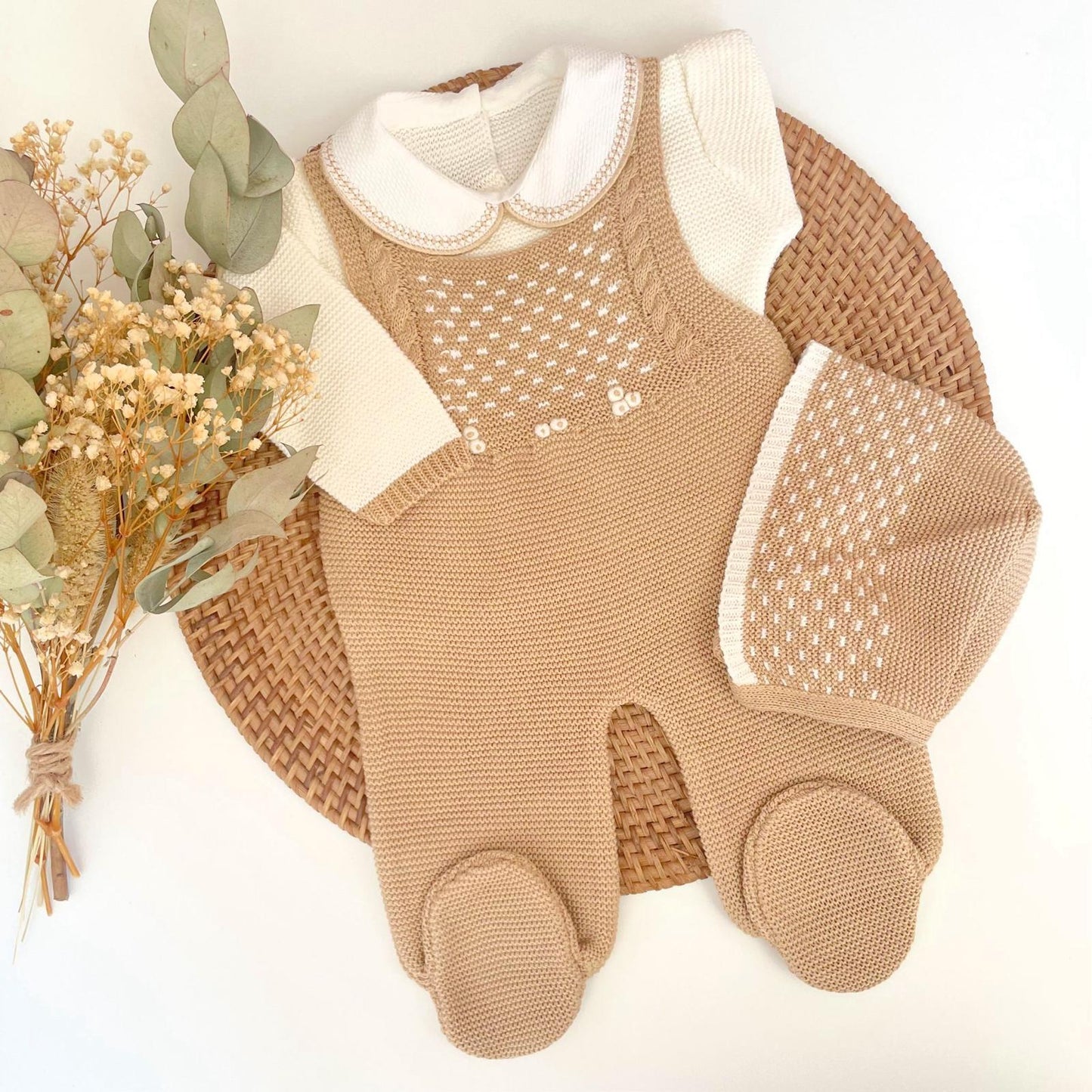 Jacquard Three Piece Knitted