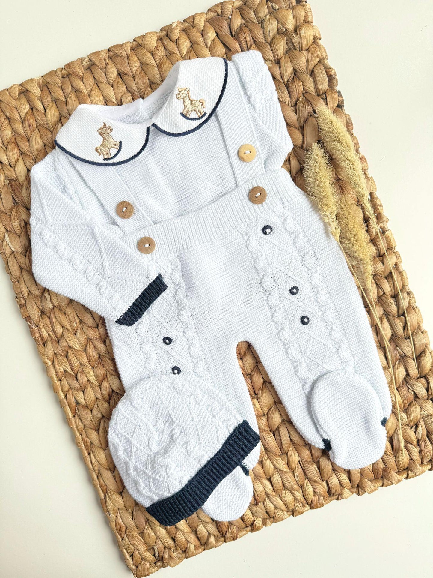 Little Horse Three Piece Knitted