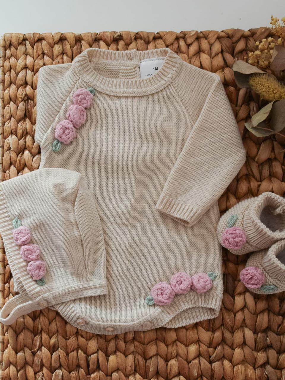 ranita cloe 3 Piece Knitted Outfit