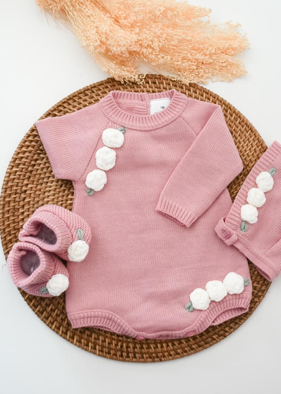 ranita cloe 3 Piece Knitted Outfit