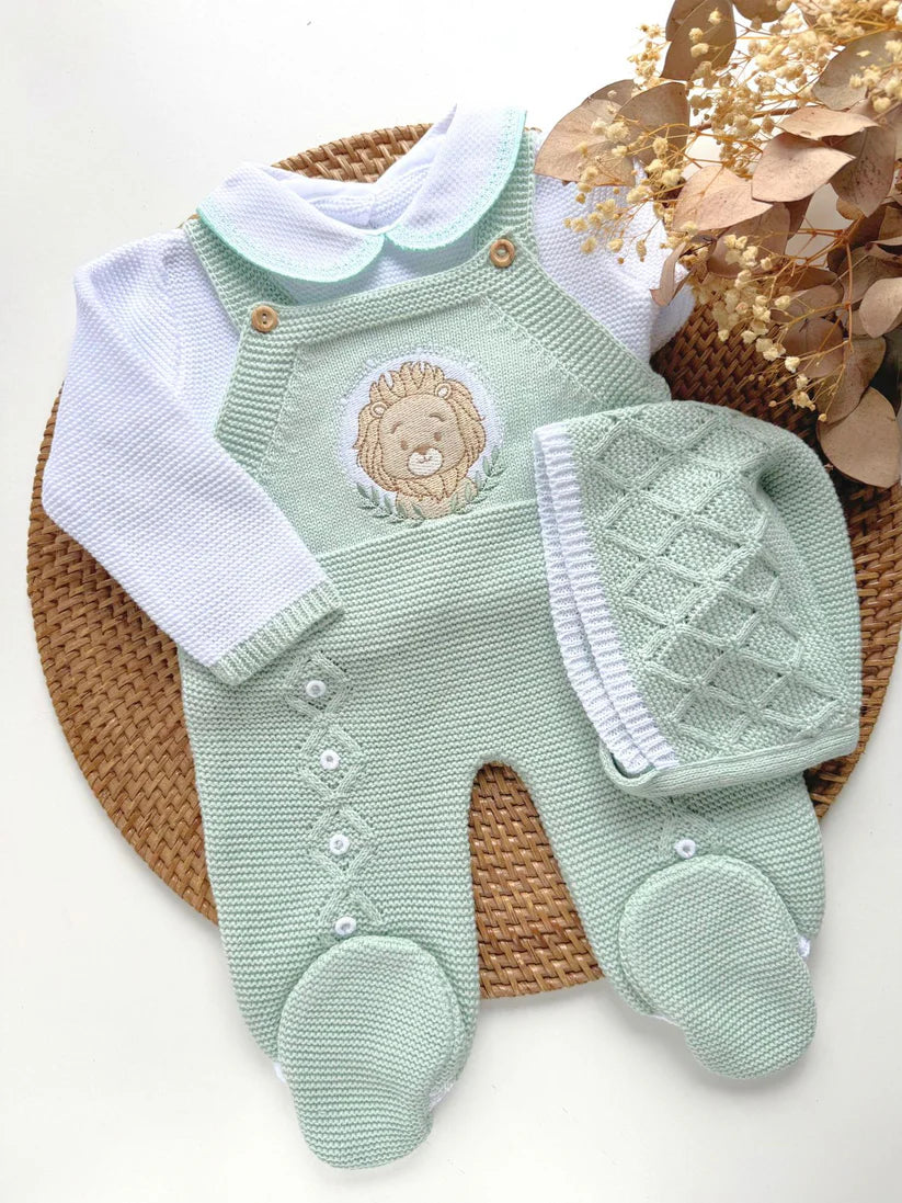 Lion Three piece knitted
