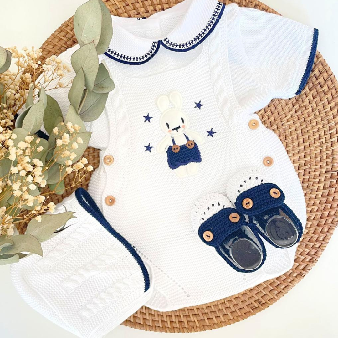 Bunny 4 Piece Knitted Outfit