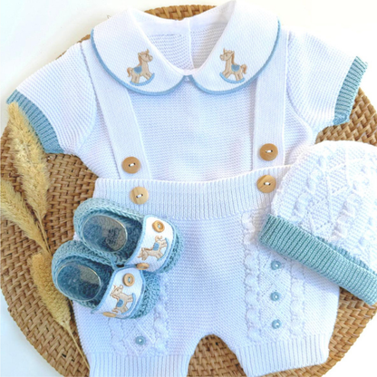 Little Horse 4 Piece Knitted Outfit