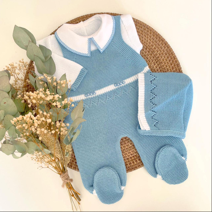 Java gorro Three Piece Knitted