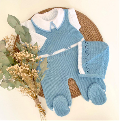 Java gorro Three Piece Knitted