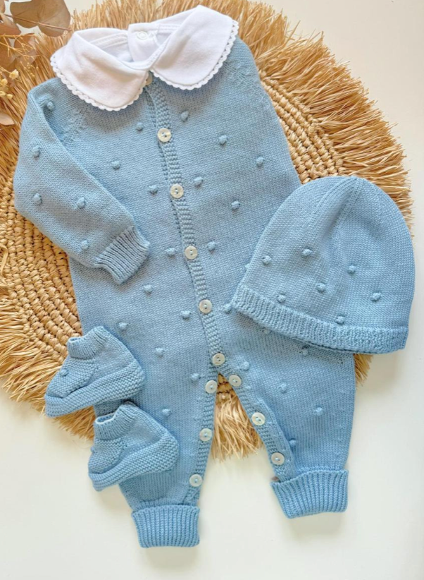 Puntos gorro Three Piece Knitted