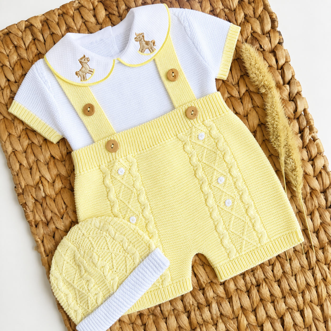 Little Horse 4 Piece Knitted Outfit
