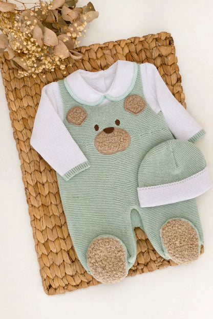 Bear Three Piece Knitted