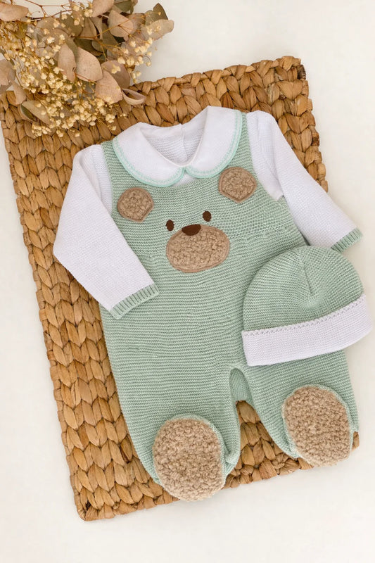 Bear Three Piece Knitted