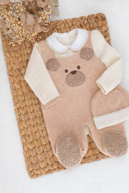 Bear Three Piece Knitted