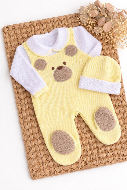 Bear Three Piece Knitted