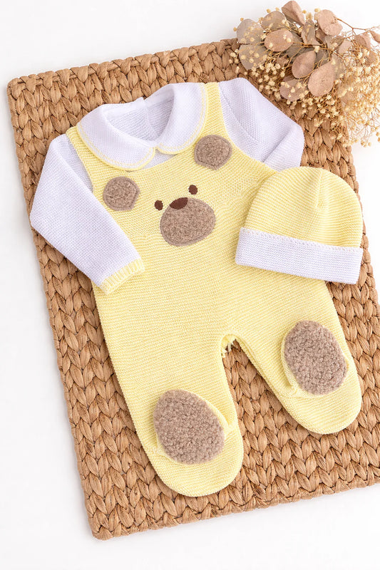 Bear Three Piece Knitted