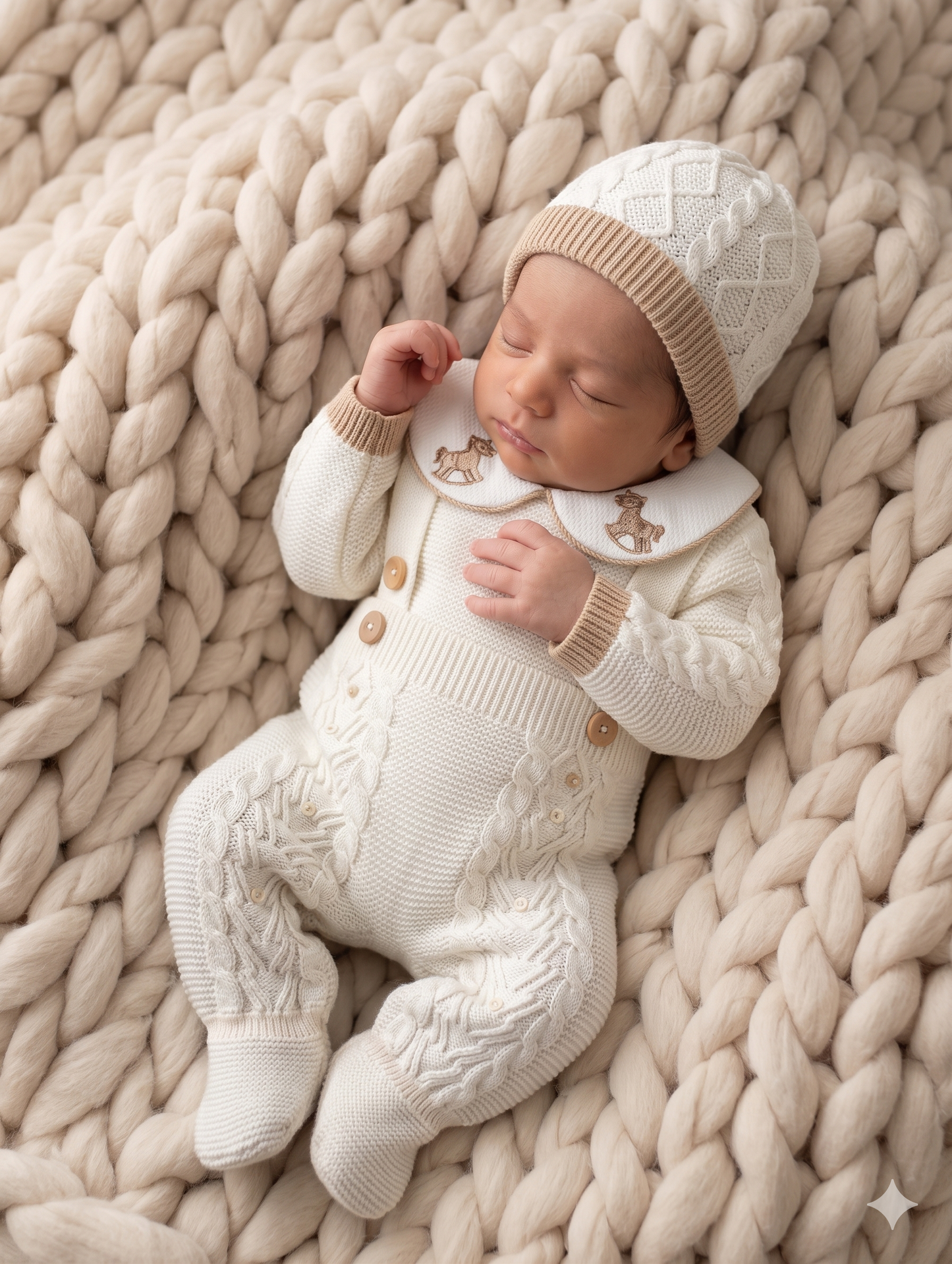 Little Horse Three Piece Knitted