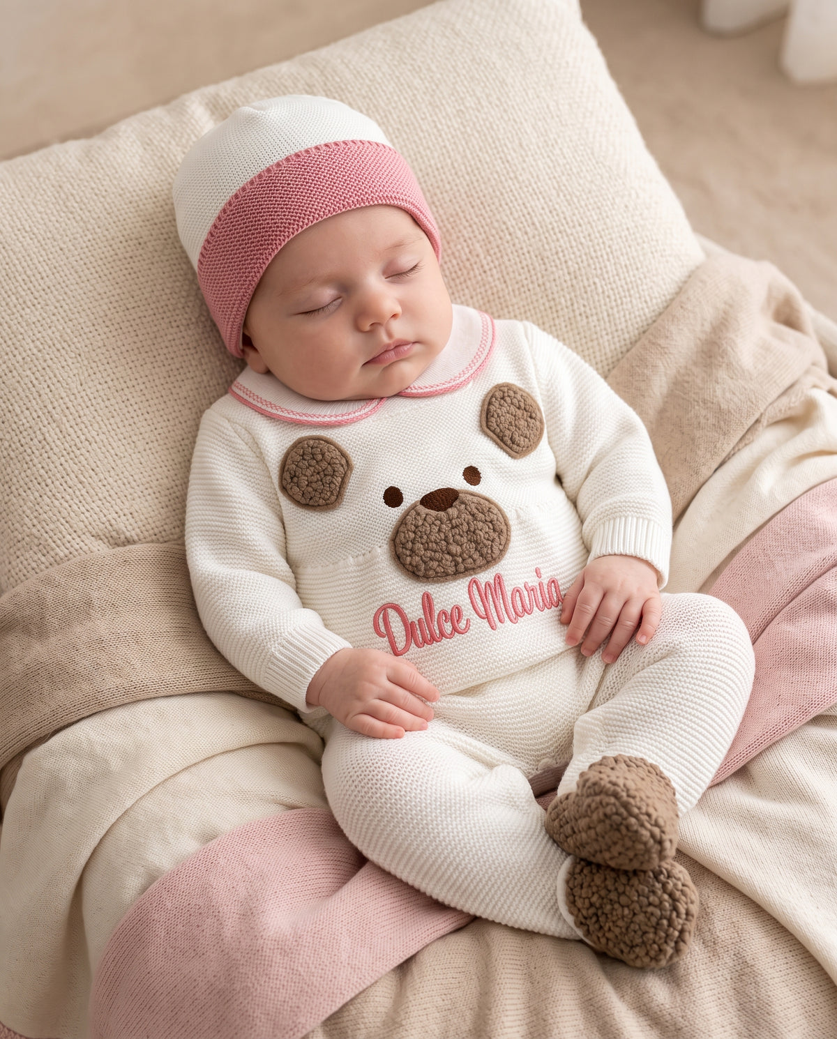 Bear Three Piece Knitted