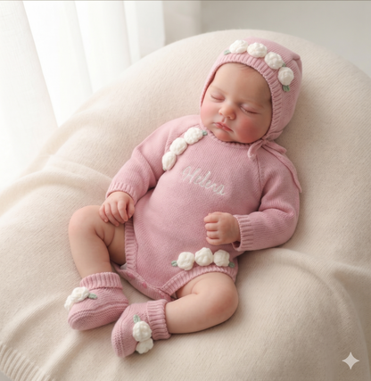 ranita cloe 3 Piece Knitted Outfit