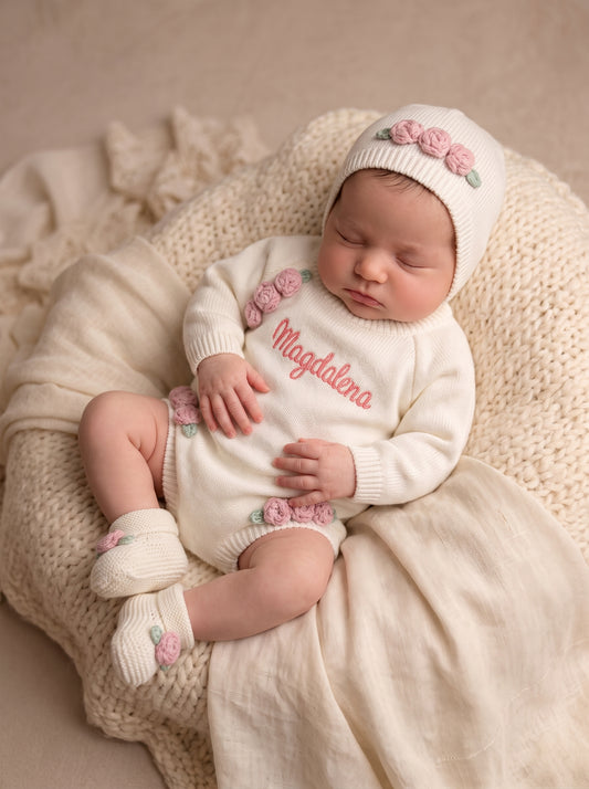 ranita cloe 3 Piece Knitted Outfit