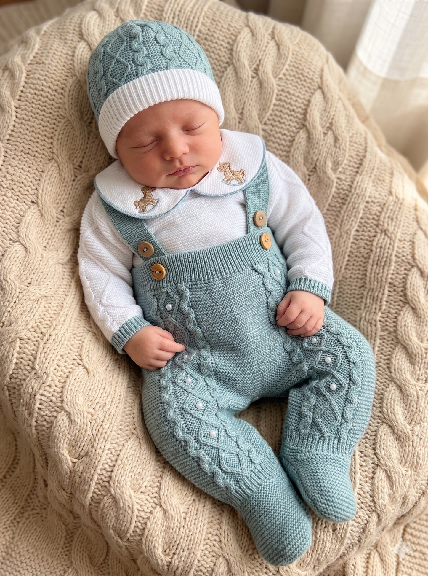 Little Horse Three Piece Knitted