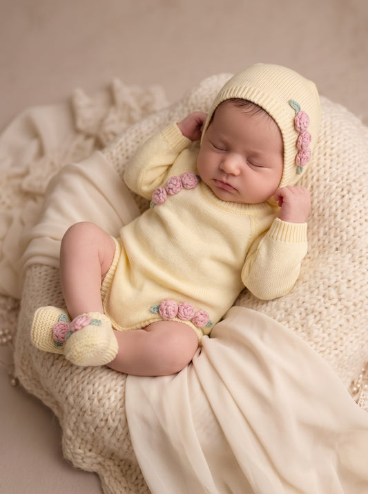 ranita cloe 3 Piece Knitted Outfit