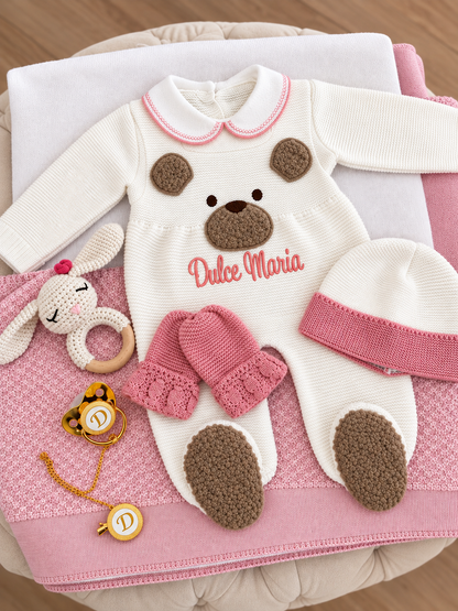 Bear Three Piece Knitted