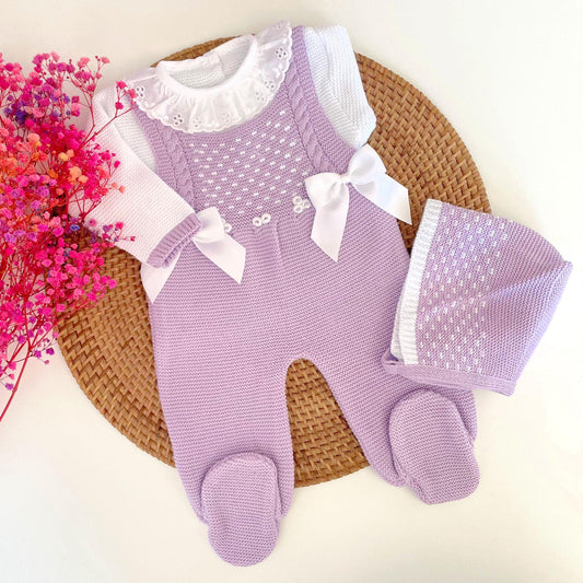 Jacquard Three Piece Knitted