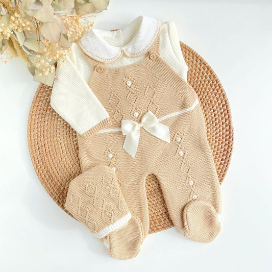 Peto Coffee Three Piece Knitted