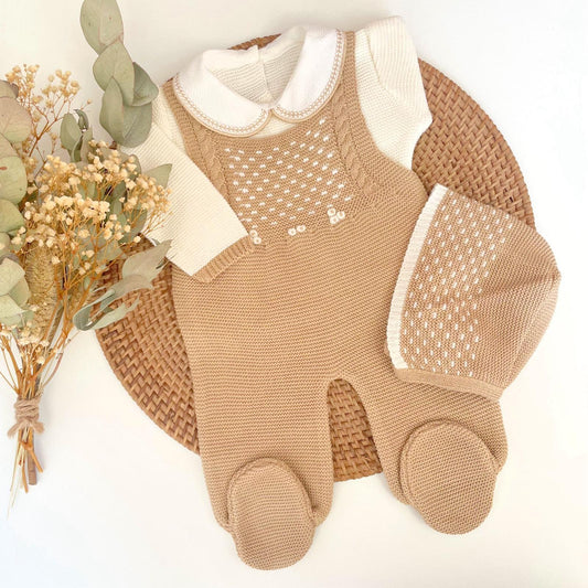 Jacquard Three Piece Knitted