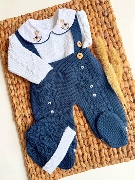 Little Horse Three Piece Knitted