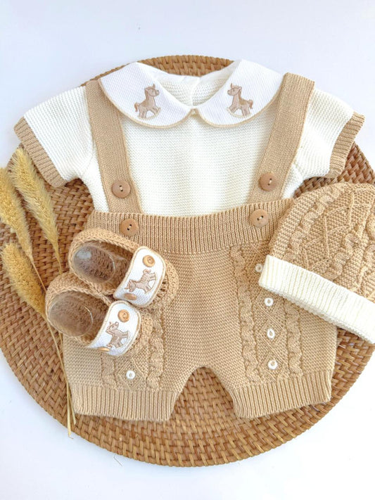 Little Horse 4 Piece Knitted Outfit