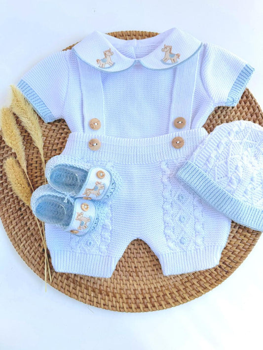 Little Horse 4 Piece Knitted Outfit