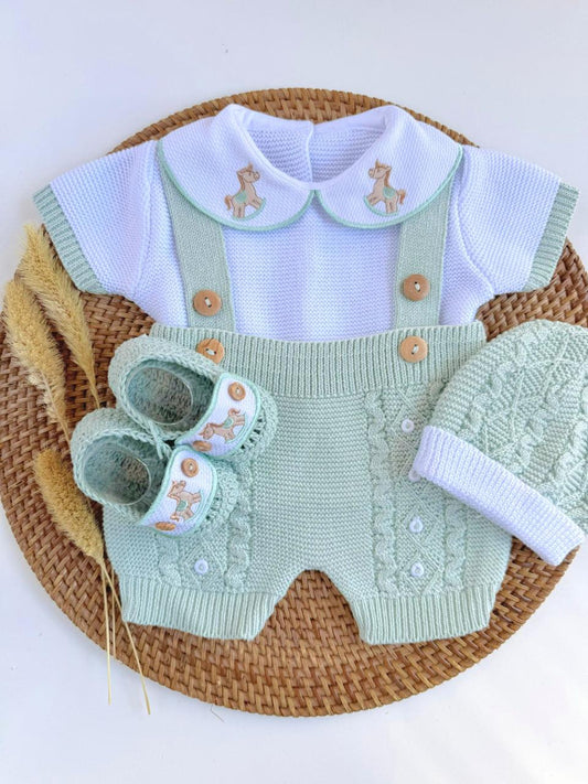 Little Horse 4 Piece Knitted Outfit