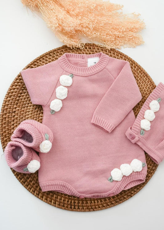 ranita cloe 3 Piece Knitted Outfit