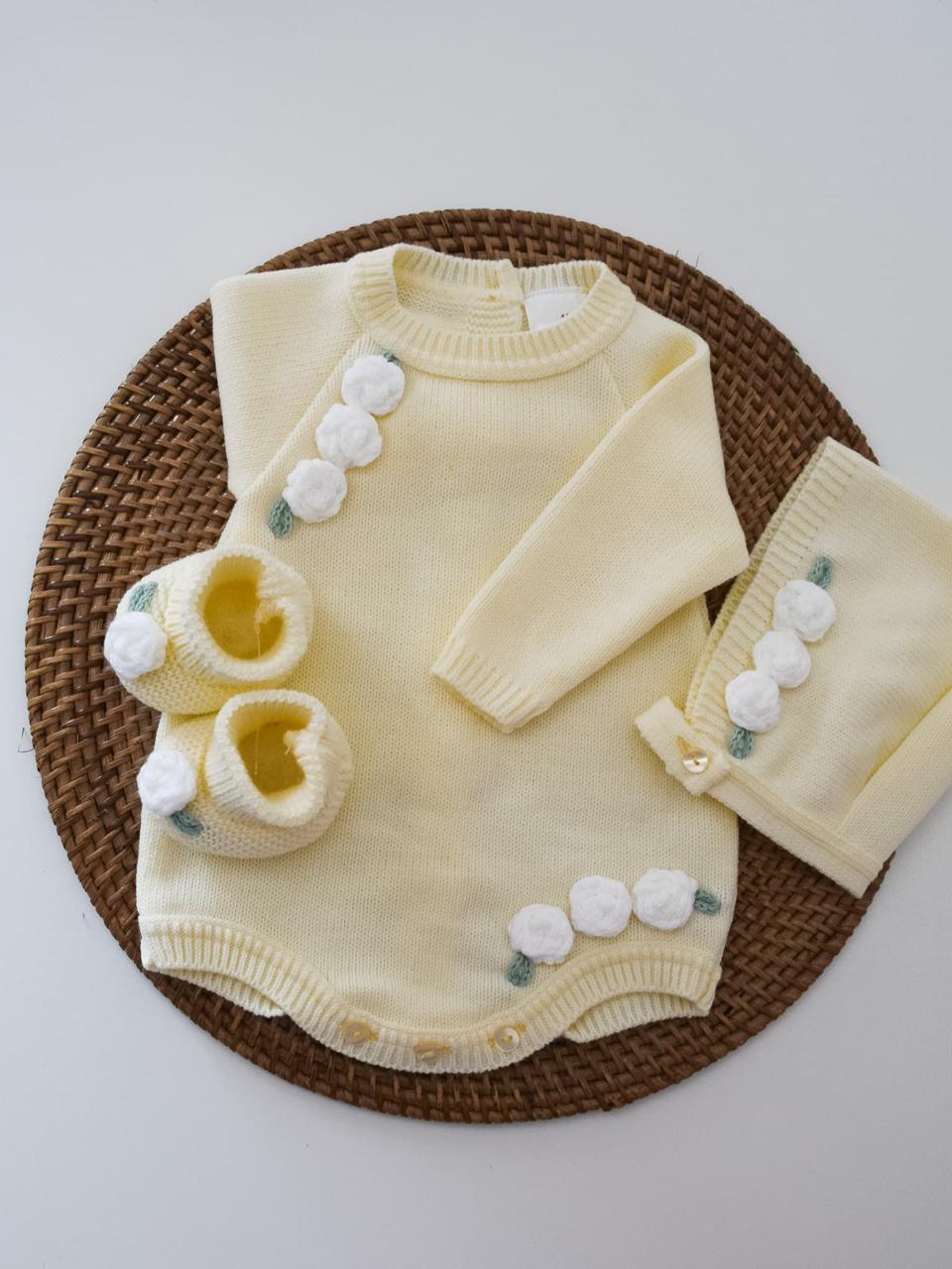 ranita cloe 3 Piece Knitted Outfit