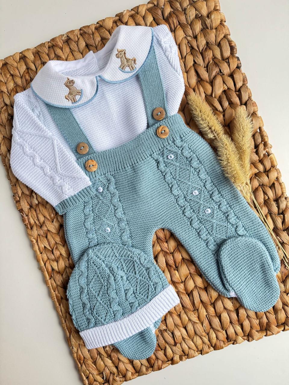 Little Horse Three Piece Knitted