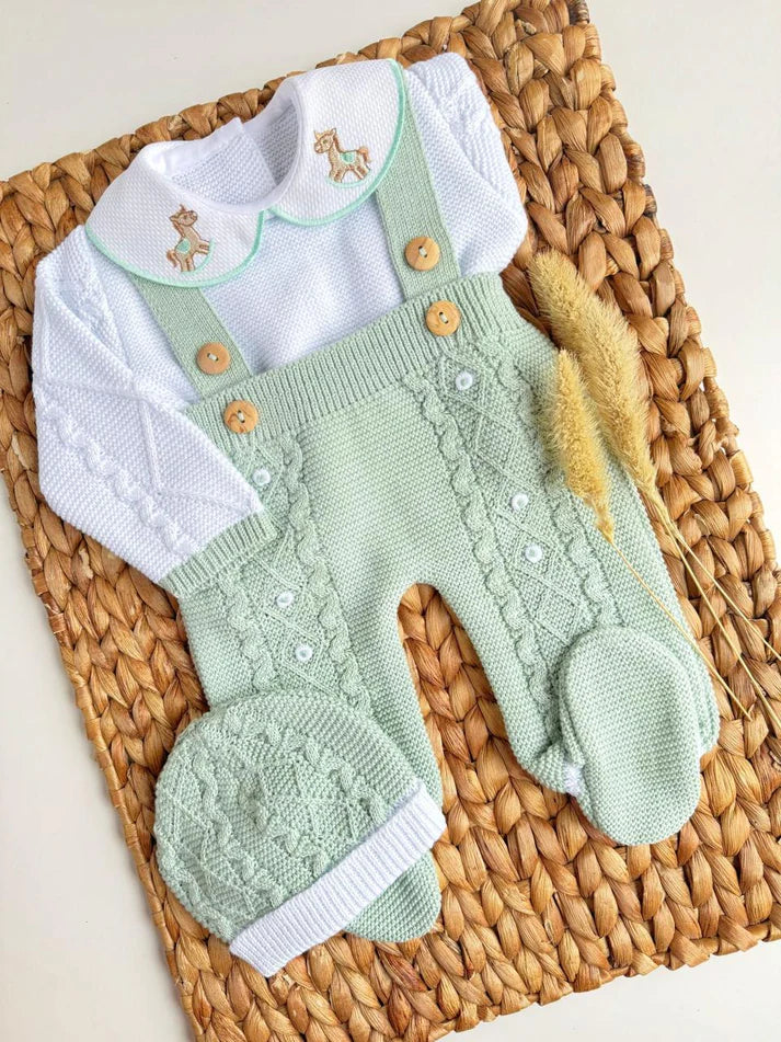 Little Horse Three Piece Knitted