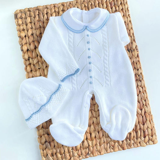 pelele gorro Three Piece Knitted
