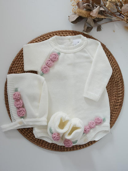 ranita cloe 3 Piece Knitted Outfit