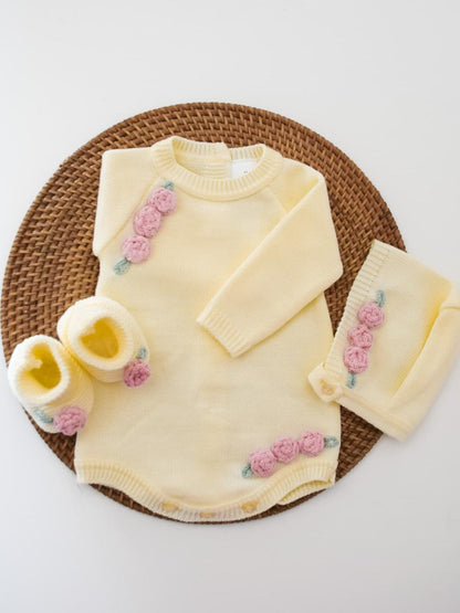 ranita cloe 3 Piece Knitted Outfit