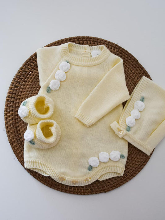 ranita cloe 3 Piece Knitted Outfit