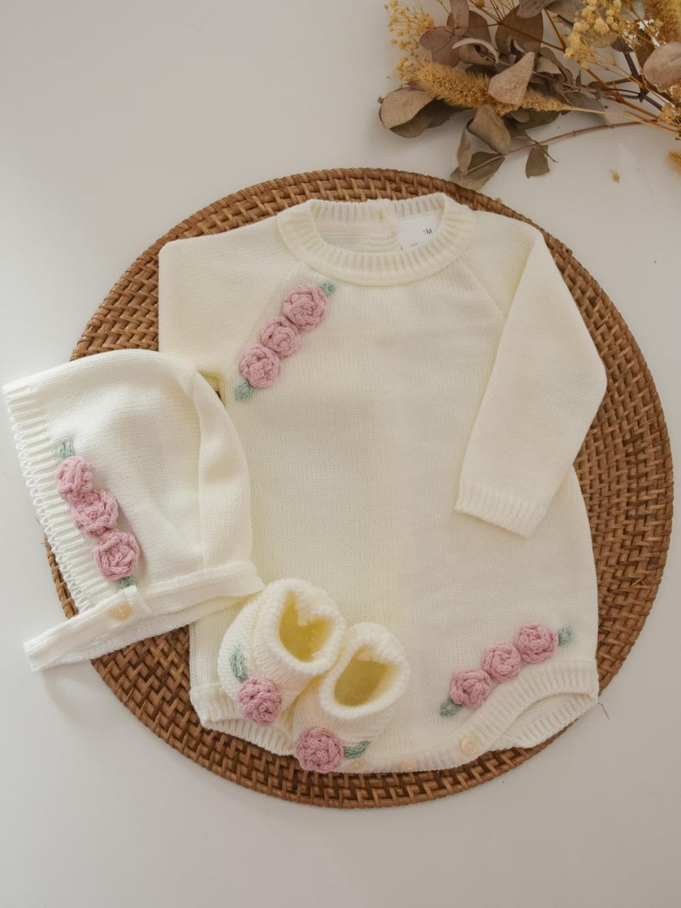 ranita cloe 3 Piece Knitted Outfit