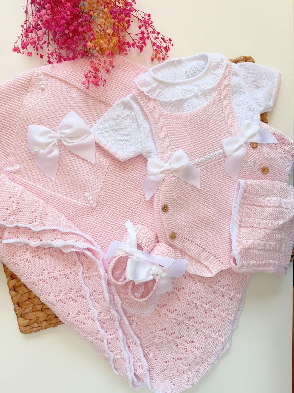 Paula 4 Piece Knitted Outfit and blanket