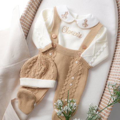 Little Horse Three Piece Knitted